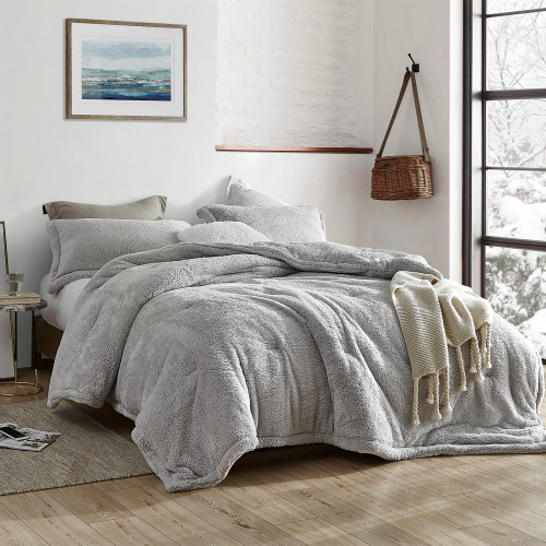 Thick Twin XL Plush Comforter Silver Stone Gray Twin XL Bedding