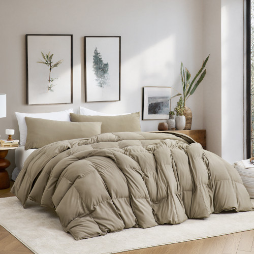 Snorze® Cloud Comforter - Coma Inducer® - Oversized Queen in Bronze Stone