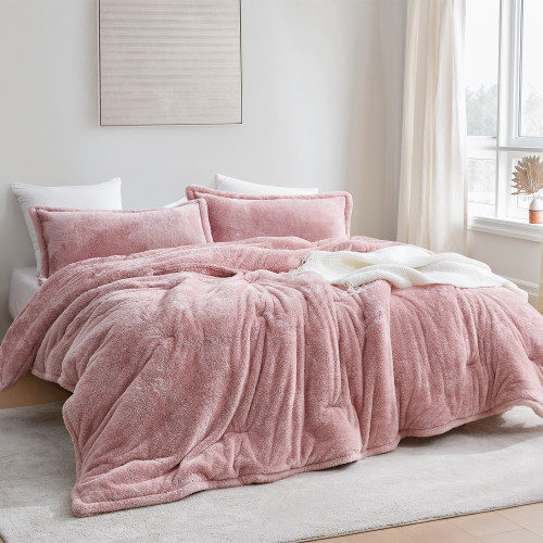 Coma Inducer® Oversized King Comforter - The Original Plush - Sepia Rose