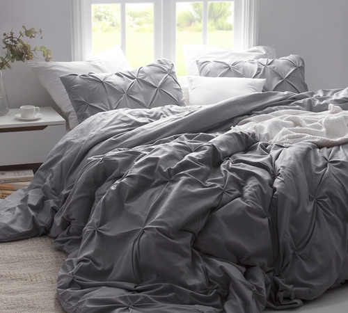 Extra Long and Extra Wide Soft Microfiber King Oversized Duvet Cover Set