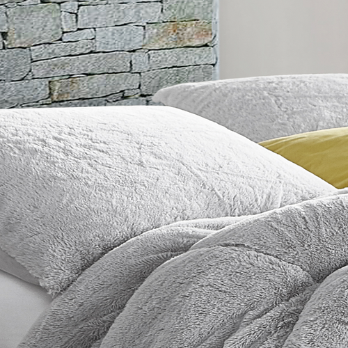 (2) Are You Kidding Bare - Coma Inducer Standard Shams - Antarctica Gray