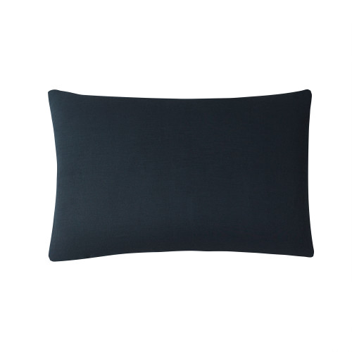 Dark Sky Reserve™ - Bamboo Linen Standard Sham (2-Pack) - Portugal Made - Nightfall Navy