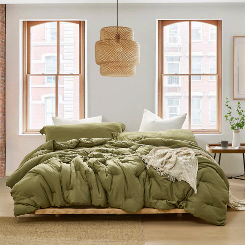 Summertime Thick - Coma Inducer® Alaskan King Comforter Set - Olive Drab