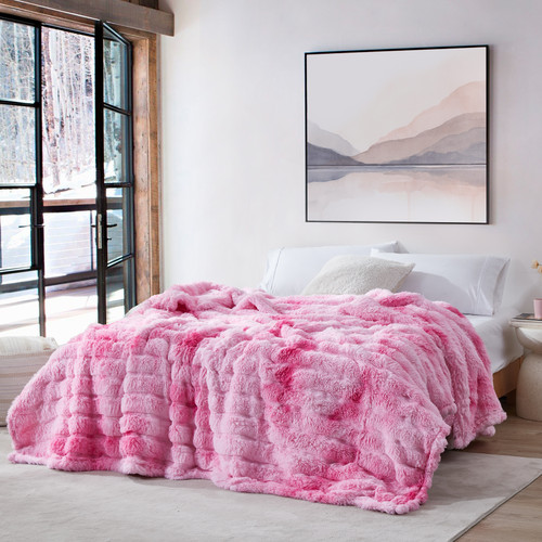 Snowball Chunky Bunny® - Coma Inducer® King Blanket - Pink Cosmos