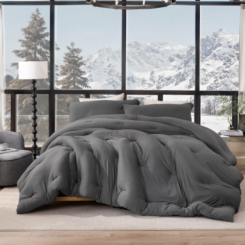 Look At This Thicky - Coma Inducer® Alaskan King Comforter - Standard Thicky - Beluga Baby Gray