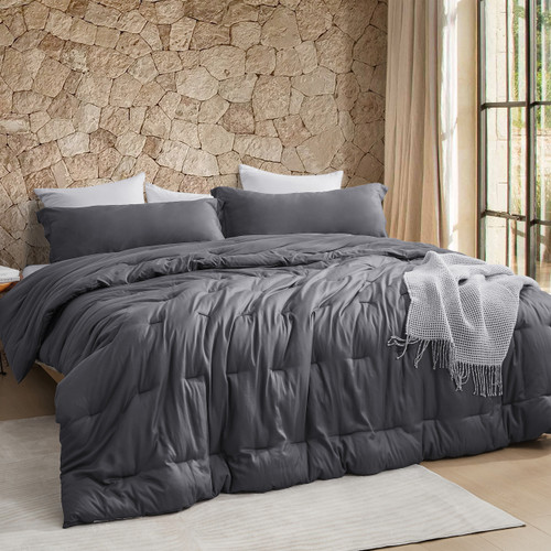 Bamboo Butter - Coma Inducer® Alaskan King Cooling Comforter - Peppercorn Gray