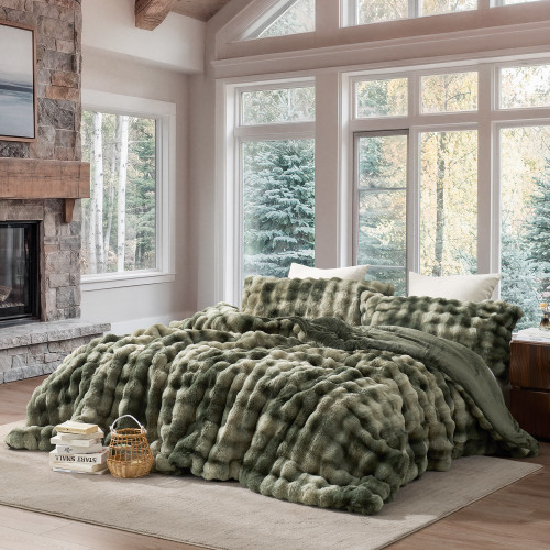 Snowball® Chunky Bunny - Coma Inducer® Oversized Queen Comforter Set - Icy Green