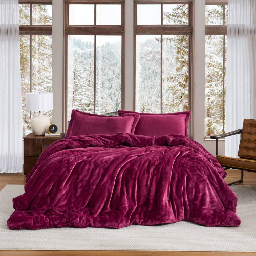 Me Too Comfy - Coma Inducer® Oversized Queen Comforter Set - Winter Red Plum