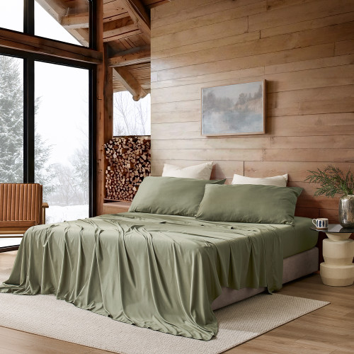 Snorze® Cloud Sheet Set - Coma Inducer® Ultra Cozy Bamboo - Queen in Burnt Olive