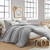 Soft Microfiber Queen Oversized Comforter XL Duvet Cover Standard Pillow Sham Set