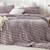 Extra Long and Extra Wide King Plush Comforter with Trendy Chevron Design