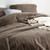 Medium Brown Twin XL Comforter with Matching Brown Standard Size Pillow Sham