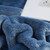 Extra Large King Bedding Blanket Smoke Blue Bedroom Decor Ideas for King Pillow Top Mattress