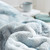 Blue and White Coma Inducer Blanket Softest Bedding for Twin or Extra Large Twin Sized Beds