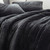 Dark Pewter Gray Queen Sheets Made with Flannel Plush Bedding Materials