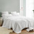 Cal King European Made Percale Cotton Sheet Set with King Size Pillowcases