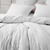 Gray Tint Off White Twin XL, Queen XL, or King XL Comforter Set Made with Machine Washable Microfiber