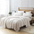 Off White Twin Sized Sheet Set Easy to Clean Teen Bedding