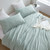 Trendy Green Queen Bedding for Stylish Bedroom Decor Design