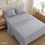 Microfiber Supersoft Queen Bedding Sheets - Glacier Gray