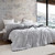 Trendy Textured Comforter Made with Extra Long and Extra Wide Queen Bedding Dimensions