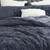 Luxury Plush Bedding Essentials Oversized Bedspread Set Includes Matching Plum Granite Plush Pillow Shams