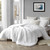 Pure White XL Twin, XL Queen, or XL King Are You Kidding Long Plush Comforter Made with True Oversized Bedding Dimensions