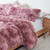 Pink Queen Comforter Set Includes Matching Pink Pillow Shams for Standard Queen Size Pillows