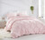 Super Soft Microfiber Twin XL Bedding in Pretty Pink Rose Quartz Pin Tuck Comforter Sized Extra Large for Twin or Extra Large Twin Bed