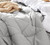 Easy to Match Gray and White XL Twin Bedding Essentials Extra Large Twin Reversible Comforter