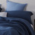 Machine Washable King Pillow Cover Navy Blue King Pillow Sham Soft Bedding for Guys