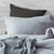 Medium Gray Standard Queen Size Pillow Sham Softest Bedding Essentials for XL Twin, Extra Large Full, and Oversized Queen Bedding Sets