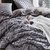 Intoxicated - Coma Inducer® Queen Duvet Cover - Velvety Gray