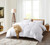 330 Thread Count White Goose Down Queen Comforter - Oversized Queen XL Bedding