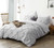 Cheap Twin XL, Queen XL, or King XL Bedding Essentials Machine Washable Light Gray Duvet Cover