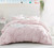 Extra Large King Bedspread Pink Pin Tuck Textured King Oversized Comforter Set