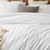 Affordable Designer Bedding Trendy White Extra Large Queen Comforter Cover Set