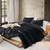 Easy to Match Black Twin Extra Large Comforter Single Piece Bedding Essential