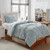 Gray Twin, Queen, or King Extra Large Bedding with Soft Underside