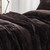 Affordable Luxury Bedding Extra Large King Comforter with Dark Chocolate Brown Color