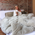Dam Bae, She Thick® - Coma Inducer® Alaskan King Comforter - Silver Sage