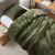 Thicker Than Thick - Coma Inducer® Oversized Twin Comforter - Standard Plush Filling - Winter Moss