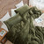 Thicker Than Thick - Coma Inducer® Queen Comforter - Standard Plush Filling - Winter Moss