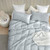 Snorze® Cloud Comforter - Coma Inducer® Ultra Cozy Bamboo - Oversized King in Glacier Gray