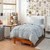 Snorze® Cloud Comforter - Coma Inducer® Ultra Cozy Bamboo - Oversized Comforter in Glacier Gray