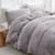 Thicker Than Thick - Coma Inducer® Queen Comforter - Standard Plush Filling - Opal Gray
