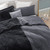 Opposites Attract - Coma Inducer Oversized Comforter - Plush Volcanic Gray + Cooling Thunderstorm Gray