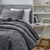 Chunky Bunny Git Cozy - Coma Inducer® Oversized Twin Comforter Set - Black Salt