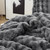 Snowball Double Chunky Bunny - Coma Inducer® Oversized King Comforter Set - Baby Thunderstorm Gray