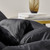 Cold Black Night - Coma Inducer® Alaskan King Comforter Set - Black